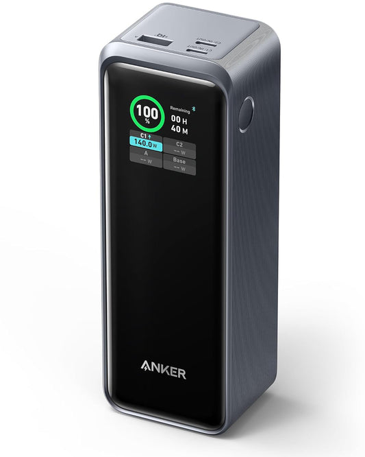 Baterie Externa Anker Prime, 27650mAh, 250W, QC + PD, 1 x USB-A - 2 x USB-C, Neagra A1340011