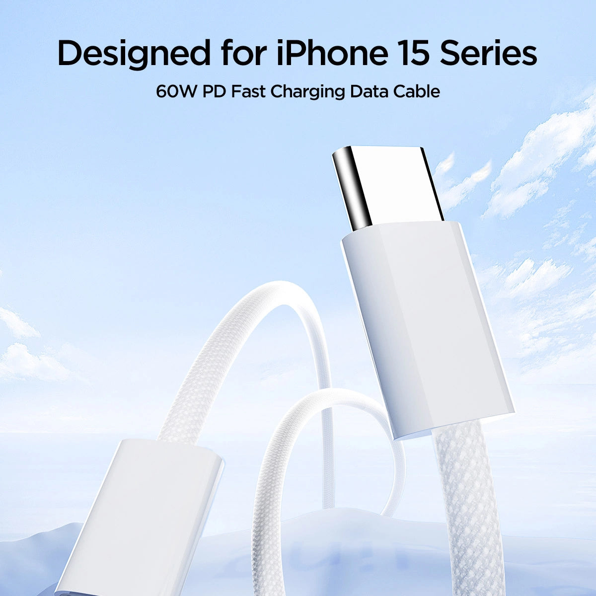 Cablu Date si Incarcare USB-C - USB-C Joyroom S-A45, 60W, 1m, Alb
