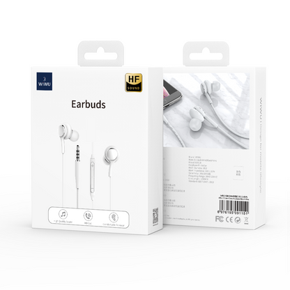 Handsfree 3.5mm WiWu EB310, Alb